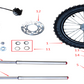 Front Wheel & Tire Assembly - EV Dirt Bike (1600W & 2500W)