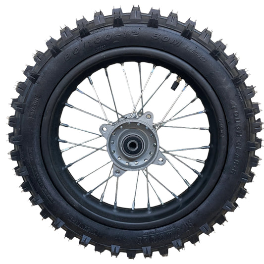 Rear Wheel & Tire Assembly - EV Dirt Bike (1600W & 2500W)