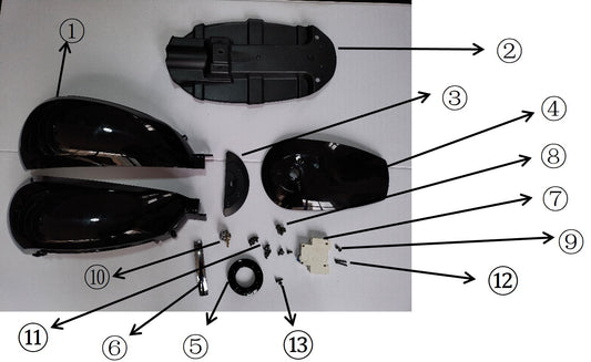 Fuel Tank Assembly - 1500W Electric Mini Bike