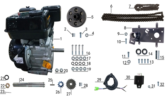 Spring Washer M8 - 212cc Gas Mini Bike