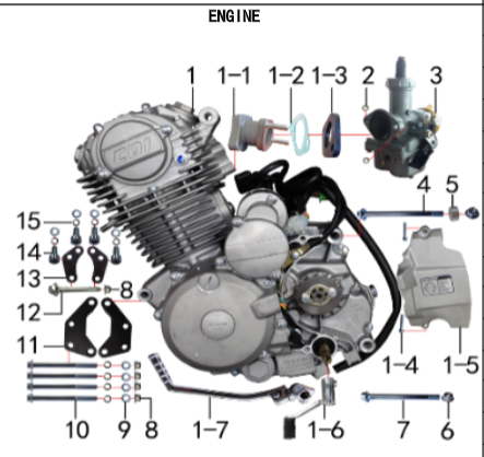 Intake Pipe - 150DH Gas Dirt Bike