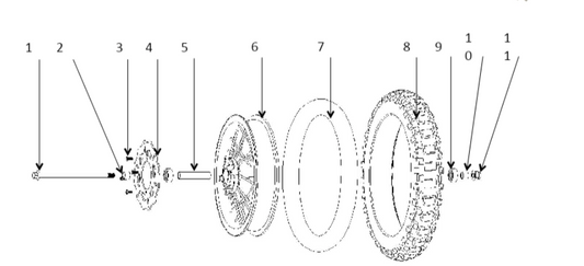 Self-Lock Nut - 1500W & 1000W Dirt Bike