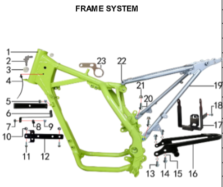 Buckle Plastic - 150DH & 230DH Gas Dirt Bike