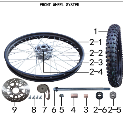 Front Disc - 150DH Gas Dirt Bike