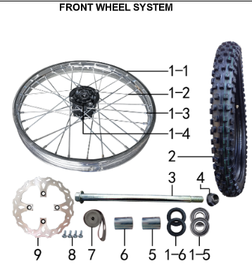 Front Brake Disc - 230DH Gas Dirt Bike