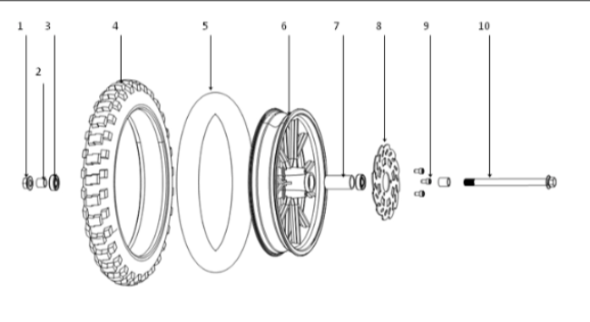 Spacer Left - 500W Dirt Bike