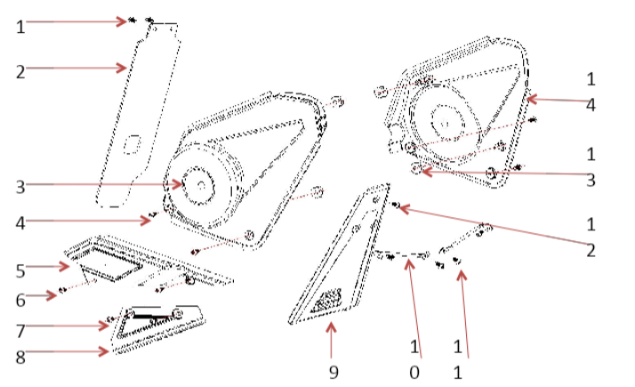 Frame Cover Left - 1500W & 1000W Dirt Bike