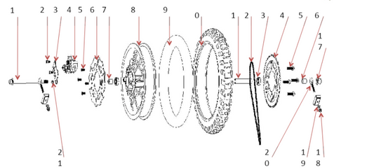 Rear Brake Disc - 1500W & 1000W Dirt Bike