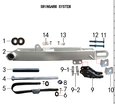 Chain Adjuster - 150DH Gas Dirt Bike