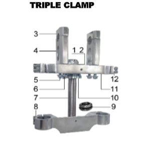 Handle Bar Holder Upper -  DH110 & DH125 Gas Dirt Bike