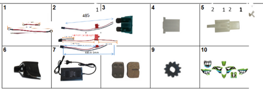 Fuse Box Wiring for Lithium Battery - 1000W Dirt Bike